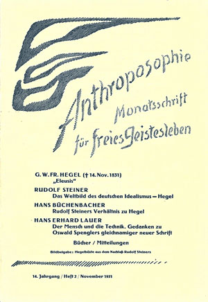 die Drei - Zeitschrift für Anthroposophie - Heft 6, 1932